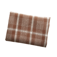 Tissu tissé à carreaux 100 % lin, teint en fil, plaid en pur lin, certifié GSR GOTS, pour chemises et blouses, pantalons