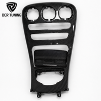 Couverture de console intérieure en fibre de carbone pour tableau de bord Mercedes Benz Classe C W205 AMG C43 C63 Remplacement direct