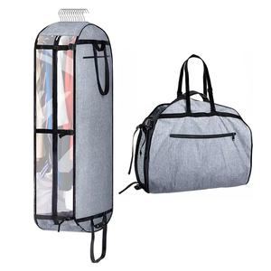 Free sample Manufacturer of Women's Pink Convertible <b>Suit</b> Duffel <b>Bag</b> Carry-on Garment <b>Bag</b> Made of PU Leather - Product Image 2