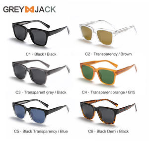 Lunettes de soleil unisexes K025 TR90, verres polarisés TAC UV400, monture grise, pour la conduite, les voyages, le cyclisme et la mode. - Product Image 3