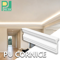 Moulures décoratives en polyuréthane PU, corniche en PU, moulures légères en PU pour la décoration des murs et plafonds intérieurs, installation facile