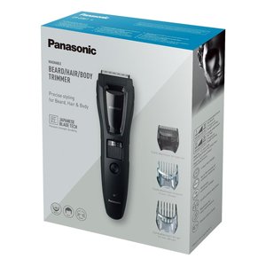 Recortadora de Barba Inalámbrica Negra (Recargable) T9 para Hombre, Material ABS, Enchufe Tipo US ER GB61 K503 - Product Image 2