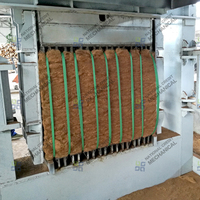 Presse à fibres de coco hydraulique industrielle, machine automatique de pressage de fibres de coco, compacteur de fibres de coco
