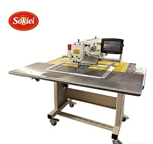 Machine à coudre industrielle à lit plat, informatisée, à point noué, à une aiguille, neuve, pour la couture des semelles latérales de chaussures - Product Image 1