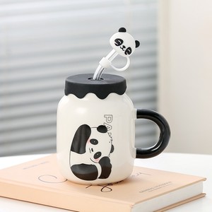 Wholesale Fashion <b>Gifts</b> Cartoon Cute Creative Panda Ceramic Mug for Girls - Product Image 4