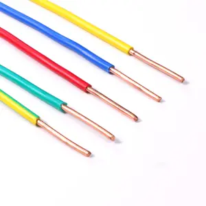 wholesale Single Core 1.5 2.5 Mm Single Core Pvc insulated copper wire building 2.5mm electric cable house wire