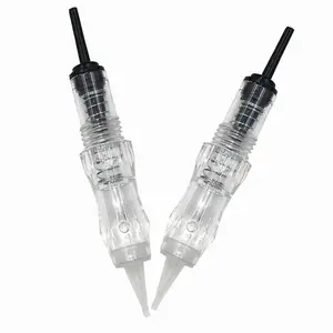 검은 진주 영구 화장 나사 Agujas Para Dermografo Perla Negra 문신 카트리지 0.25mm 3rl 바늘 문신 바늘