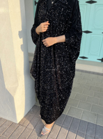 Fabricant d'abayas musulman islamique personnalisée Abayas noires scintillantes avec paillettes