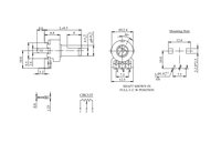 4 broches potentiomètre 100k c potentiomètre lp-50f