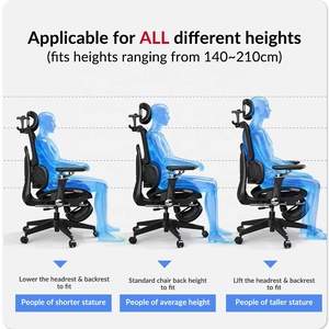 เก้าอี้สำนักงานเพื่อสุขภาพ ปรับได้ 360 องศา รองรับหลังส่วนล่าง ออกแบบตามหลักสรีรศาสตร์ ปรับเข้ากับเอวได้อย่างสมบูรณ์แบบสำหรับการนั่งเป็นเวลานาน - Product Image 4