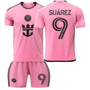 24-25 SeasonI NTER MIAMI MESSI Soccer Jersey MIAMI Pink Black Jersey Uniforms Soccerwear Kit