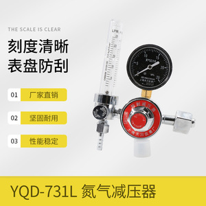 Régulateur de pression d'azote YqD-731L 0-25Mpa monophasé avec débitmètre pour bouteille de gaz - Product Image 4