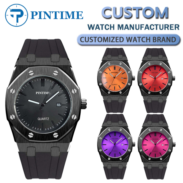 OEM Custom logo Luxury Hot Selling Styles Reloj Calendar Waterproof Fashion Luminous Silicone Wrist Watches Quartz Watch for Man