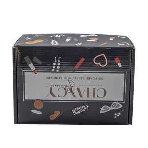 Boîte <span class=keywords><strong>en</strong></span> papier recyclé avec logo brillant personnalisé, boîte d'expédition <span class=keywords><strong>en</strong></span> carton ondulé écologique pour les entreprises de cosmétiques <span class=keywords><strong>en</strong></span> <span class=keywords><strong>ligne</strong></span> - Product Image 1