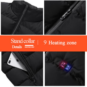 <span class=keywords><strong>2025</strong></span> vendita calda gilet di riscaldamento giacca per Unisex autunno inverno USB batteria riscaldata cappotti chiusura a cerniera abbigliamento Casual da uomo alla moda - Product Image 6