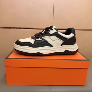 Men Retro <b>White</b> Chunky Designer Sneakers Mesh <b>Leather</b> Splicing Lace up Thick Sole Fashion Athletic Walking LUxury Couple's <b>Shoes</b> - Product Image 3