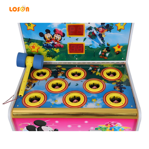 Machine de jeu d'arcade à monnayeur pour enfants, jeu de frappe de souris et de grenouilles à marteau d'intérieur - Product Image 4