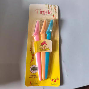 Commercio all'ingrosso della fabbrica tre-pack sopracciglio Kit affilato coltello da barba e sopracciglio raschietto <span class=keywords><strong>per</strong></span> il trucco di bellezza strumento - Product Image 2