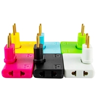 Adaptateur électrique EU Extension Plug 3 en 1 Adaptateur 180 degrés Rotation réglable pour la charge de téléphone portable Convertisseur de prise