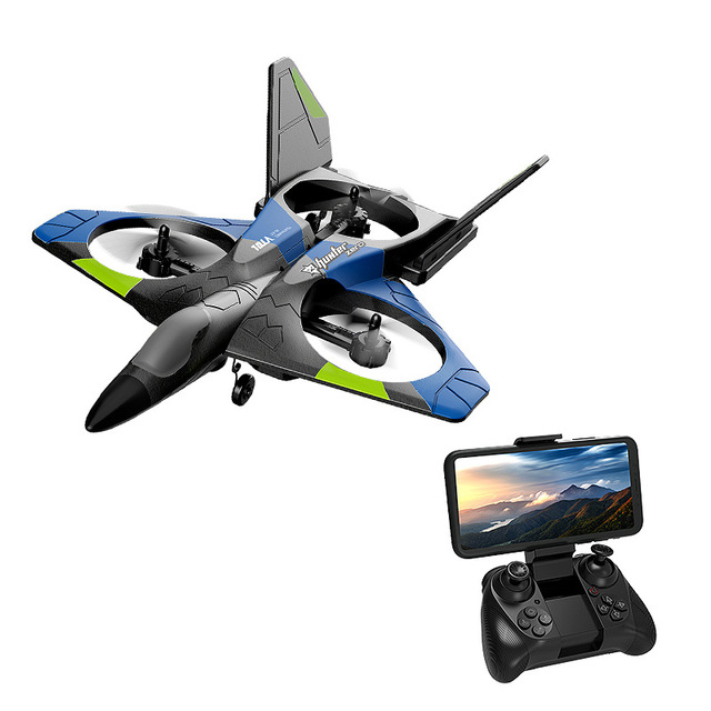 HOSHI V27 Foam Glider Plane Remote Control RC Airplane 2.4G Fighter Hobby Airplane EPP RC Drone with Camera Helicopter Kids Toys