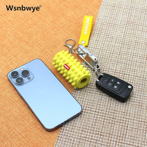 Wsnbwye regalo Anime rodillo de espuma y bolas de masaje ventilador DIY diseñador de negocios espuma primavera memoria rodillo colchón llavero - Product Image 2