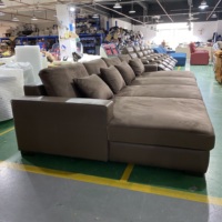 Kino Zimmer Erste Reihe Freizeit Schlafs ofa Maßge schneiderte Größe Wildleder Stoff Komfortable Lounge Chaise Theater Möbel Medien Sofas