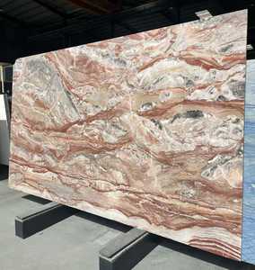 حجر طبيعي إيطالي مونيكا أحمر روزاليا رخام أراكاتو أروبيكو روسو لأسطح المطبخ وجدرانه - Product Image 1