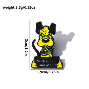 Insigne métallique de personnage de dessin animé <span class=keywords><strong>Mickey</strong></span> Mouse Puppy Pluton Alliage émail plaqué Zinc Modèle pour sac à dos Accessoire Logo - Product Image 6