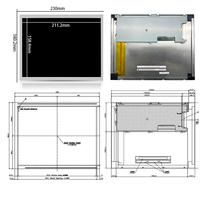 Écran LCD Kyocera 10,4 pouces 800*600 TCG104SVLQJPNN-AN40, écran industriel haute luminosité, modules LCD 10,4 pouces
