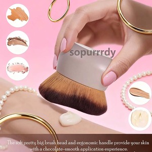 Pinceau corporel personnalisé avec logo, applicateur de fond de teint et de bronzage pour un effet estompé, brosse de beauté pour le corps - Product Image 3