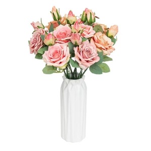 Bouquet de roses artificielles Gardenia 30cm-100cm Fleurs en soie Décoration de mariage et de maison - Product Image 5
