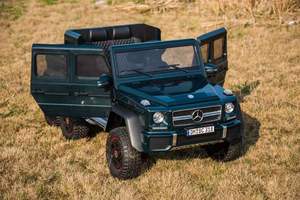 Voiture électrique <span class=keywords><strong>6x6</strong></span> à batterie 24V pour enfants de 2 à 4 ans, <span class=keywords><strong>Mercedes</strong></span> Benz G63 sous licence, télécommande 2.4G, 5-7 km/h, plastique - Product Image 6