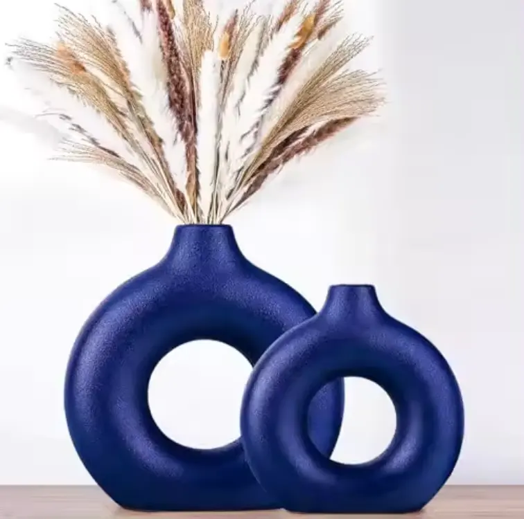 Vaso di ciambelle personalizzato fatto a mano in vaso decorativo nordico creativo Set per la casa