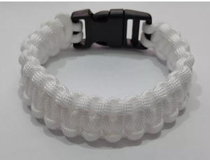 Bracelet tressé en corde de paracorde à sept brins - Conception créative promotionnelle faite à la main pour survie d'urgence en extérieur - Product Image 6