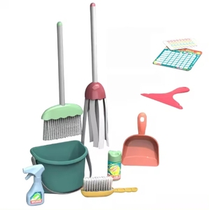 Vente chaude 10 pièces ménage jeux de <span class=keywords><strong>nettoyage</strong></span> semblant jouer <span class=keywords><strong>maison</strong></span> jouet nettoyant outil ménage ensemble <span class=keywords><strong>jeu</strong></span> éducatif pour les enfants d'âge préscolaire - Product Image 2