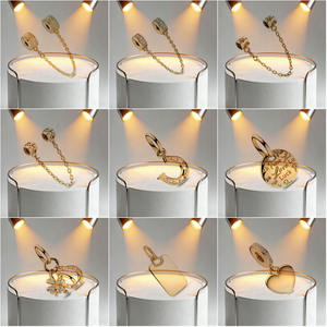 Pulsera <span class=keywords><strong>de</strong></span> Plata Pura 925 con Cuentas Doradas <span class=keywords><strong>de</strong></span> los Doce Signos del Zodíaco, Bolsa <span class=keywords><strong>de</strong></span> <span class=keywords><strong>la</strong></span> Fortuna, Cerdo Dorado, Qilin, Gato <span class=keywords><strong>de</strong></span> <span class=keywords><strong>la</strong></span> <span class=keywords><strong>Suerte</strong></span> - Collar <span class=keywords><strong>de</strong></span> Cuentas DIY - Product Image 6