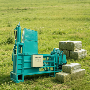 Machine hydraulique pour balles de <span class=keywords><strong>foin</strong></span> carrées, équipement de pressage de balles standard, machinerie spéciale pour le commerce de fourrage - Product Image 1