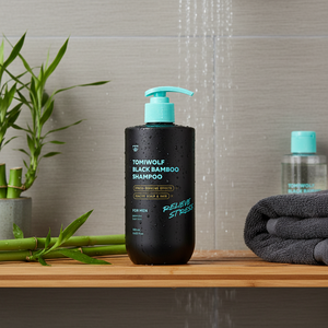 [ROOICELL] Scalp TOMIWOLF Black Hair loss Korean skincare Bamboo Shampoo Men 500ml Smoothing <b>Conditioner</b> Strand - Product Image 3