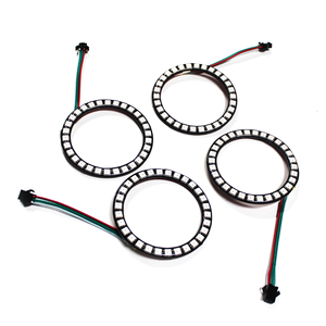 Điều khiển từ xa không thấm nước đuổi theo màu <span class=keywords><strong>LED</strong></span> Halo Ring 80mm Vòng thiên thần mắt xe đèn pha - Product Image 2