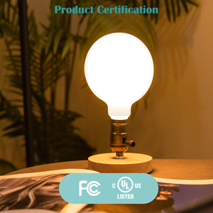 Ampoule LED en verre à haut rendement lumineux G125 15W <span class=keywords><strong>Lumière</strong></span> du jour 2550LM Culot E26 AC 120V Filament CRI90 Dimmable pour lecture et salons - Product Image 3