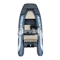 Kayak de pêche de luxe CE, 12 pieds, bateau à coque en aluminium en Hypalon/PVC, RIB gonflable, 3,6 m