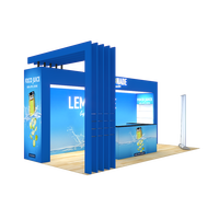 10x20 conception personnalisée en alliage d'aluminium Expo Fair présentoir stand exposition salon exposition