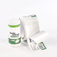 Etiquetas de vitaminas de vinilo ecológicas personalizadas directas de fábrica con punto 3D mate UV para botellas de cuidado de la salud
