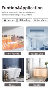 เครื่องทำน้ำอุ่น R32 แบบปั๊มความร้อน ควบคุมผ่าน Wifi 9kw 11kw 14kw ระบบทำความร้อนและความเย็นแบบแยกส่วน ปั๊มความร้อน - Product Image 3