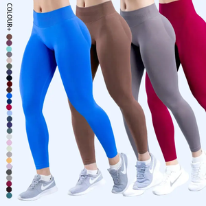 Leggings de Yoga Alphalete Sans Couture pour Femme, Taille Mi-Haute, Effet Scrunch Butt, Résistants aux Impacts, pour la Course à Pied, Disponibles en 40 Couleurs Variées - Product Image 1