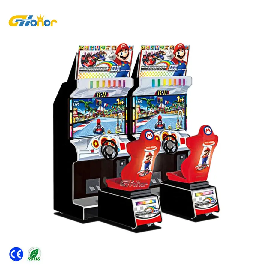 Máquina Arcade Eletrônica Adulto Carro De Corrida 3D Máquina De Jogo Arcade Simulador De Corrida