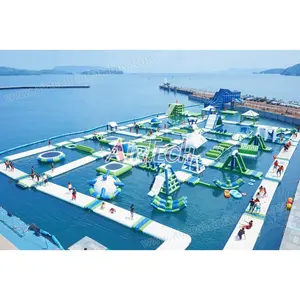 Penjualan 10 Teratas Cina Olahraga Air Besar Tiup Mengambang Di Laut Tiup Taman Air untuk Resor Danau Samudera