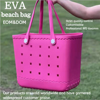 Sacs de plage multifonctionnels et élégants pour femmes, de style américain, carrés, imperméables, en EVA, personnalisables, noirs