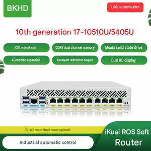 Dispositivo de red Gigabit LAN BKHD i3 8145U 10 con Intel I210, Mini PC industrial, Router Multi WAN - Product Image 1
