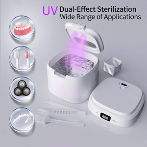 Detachable Ultrasonic Retainer Cleaner, Split Design Orthodontic Appliance Aligner Cleaning <b>Machine</b> with Multi-Timing Function - Product Image 5
